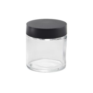 Glass Jar w/ Cap - 3oz / 60mm - 100pc - Child Resistant
