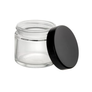 Glass Jar w/ Cap - 2oz / 60mm - 100pc - Child Resistant